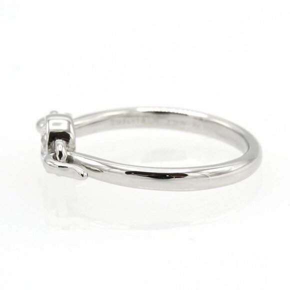 Tiffany & Co Swan Ring Diamond Platinum Pt950 6.5 3.2 - Picture 4 of 9